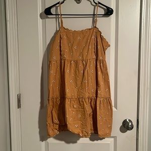 Clearing out space in my closet - mini dress yellow with flowers only worn once